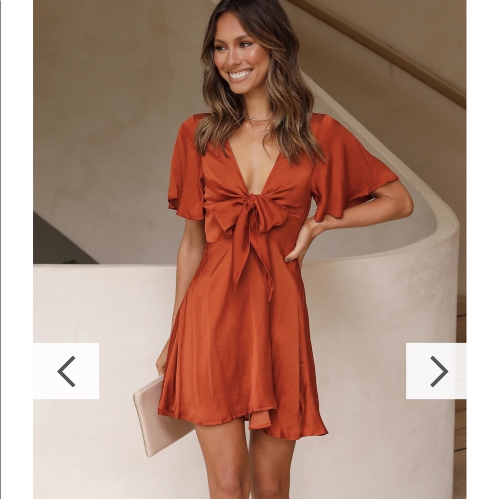 Luna Dress - Rust